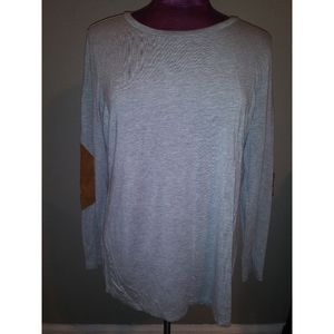 Patchwork Elbow Long Sleeve Shirt